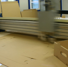Production of samples on cutting plotter